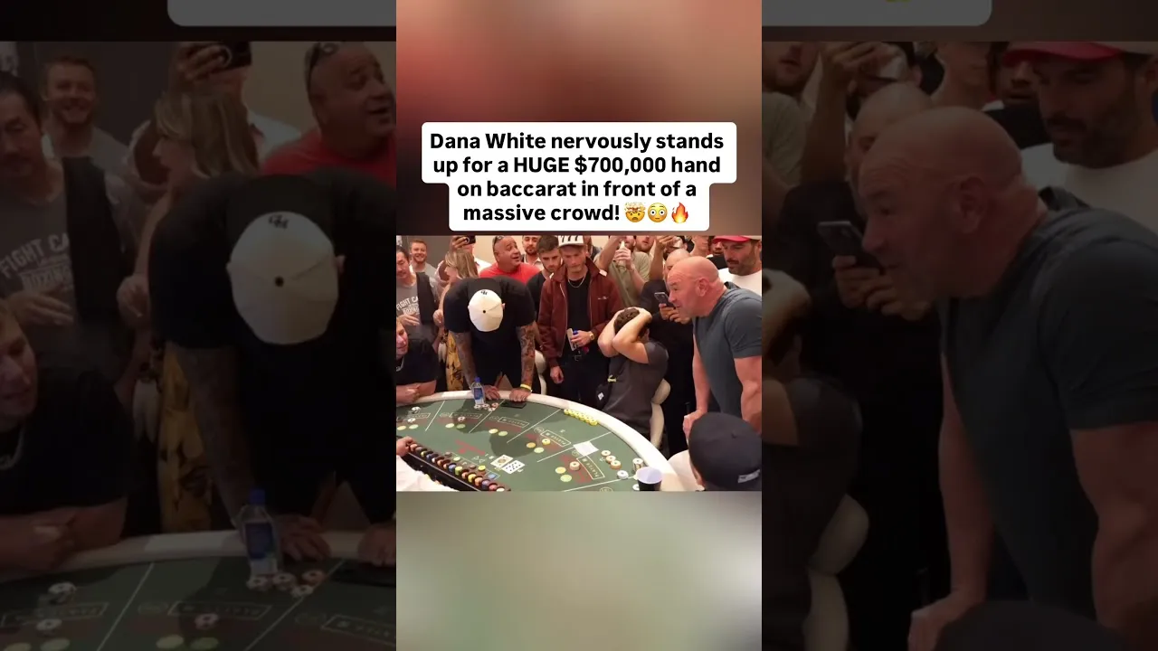 Baccarat Nightmare: Dana White Loses $350K in One Hand!