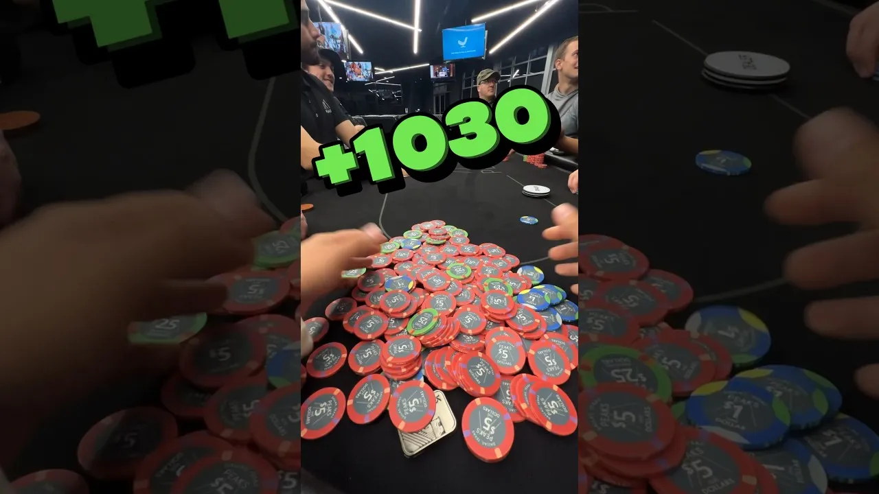 Texas Hold'em: Pocket Queens Hit Full House for $1030 Pot!