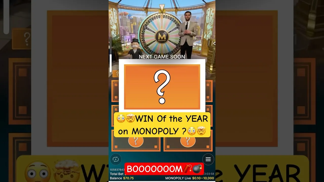 Monopoly Live: Bonus Round LANDS a Big Real Money Win!