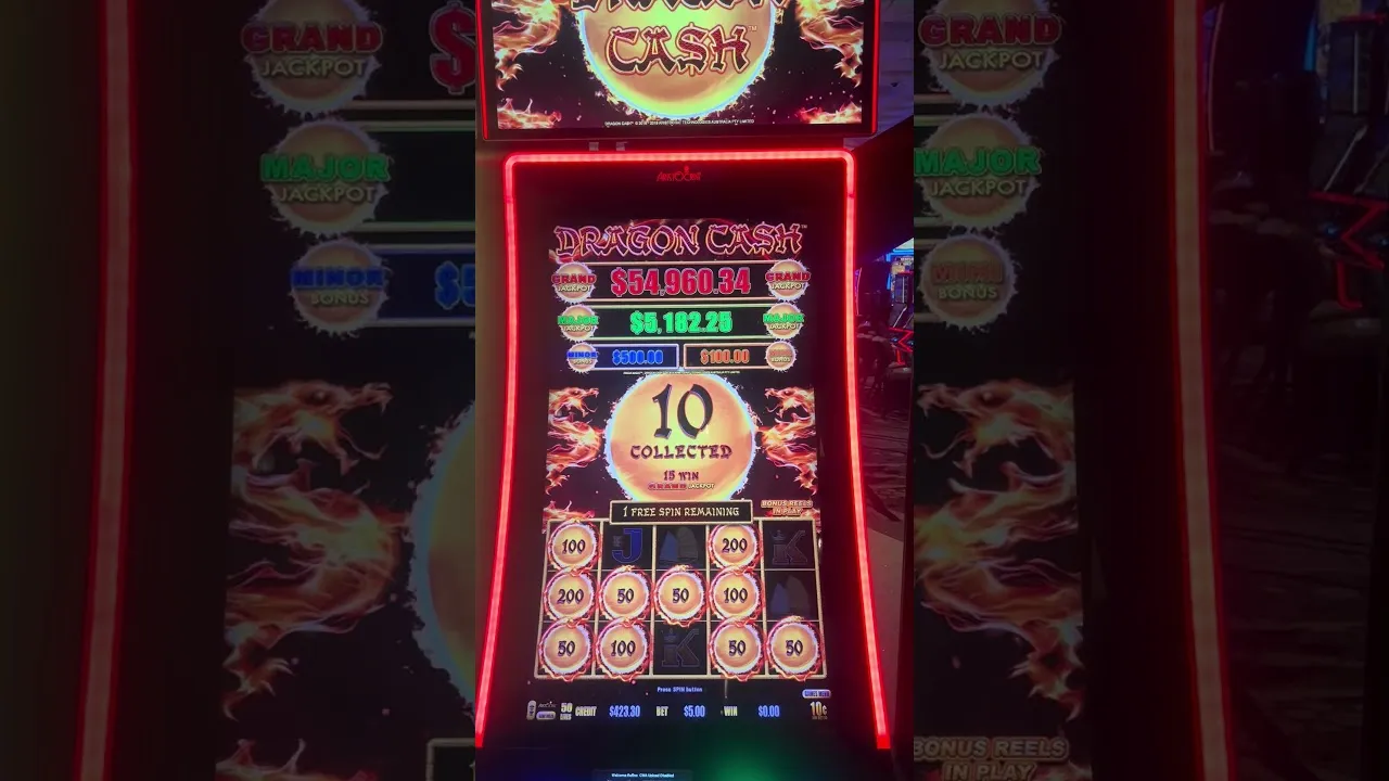 Dragon Cash Big Win Bonus Round, 50x Multiplier
