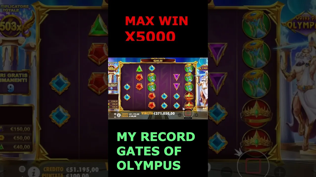Gates of Olympus: 5000x MAX WIN Multiplier From Pragmatic!