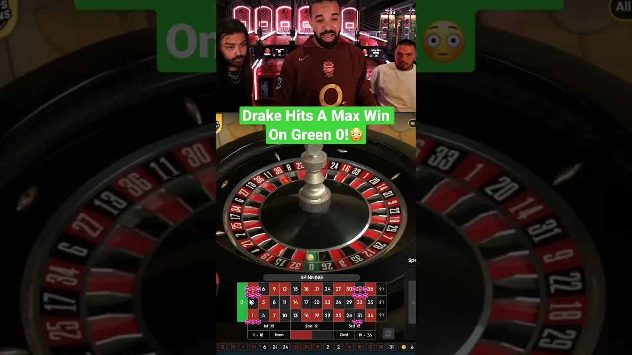 Roulette HUGE Win! Drake Hits a Lucky 35x Multiplier!
