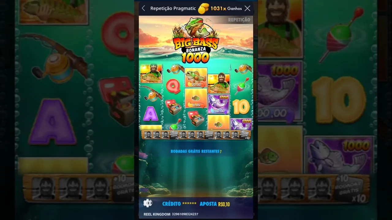 Big Bass Bonanza 1000 1031x Win in Bonus Round