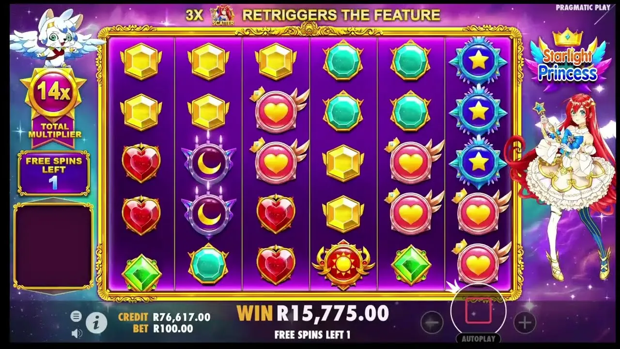 Starlight Princess: HUGE 220x Win (Pragmatic Play)