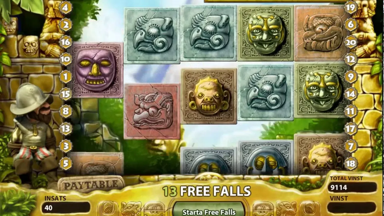 Gonzo's Quest: Amazing 254x Win with Cascading Reels!