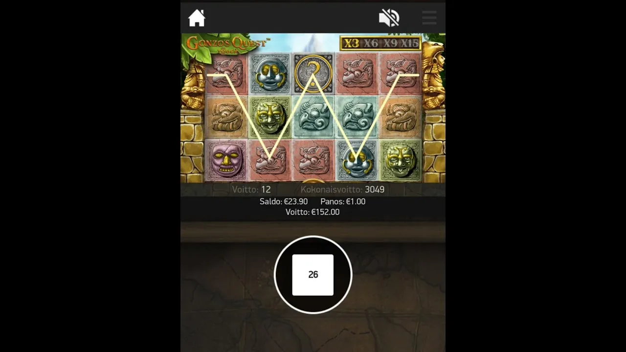 Gonzo's Quest: 3097x Super Mega Win on NetEnt's Free Falls