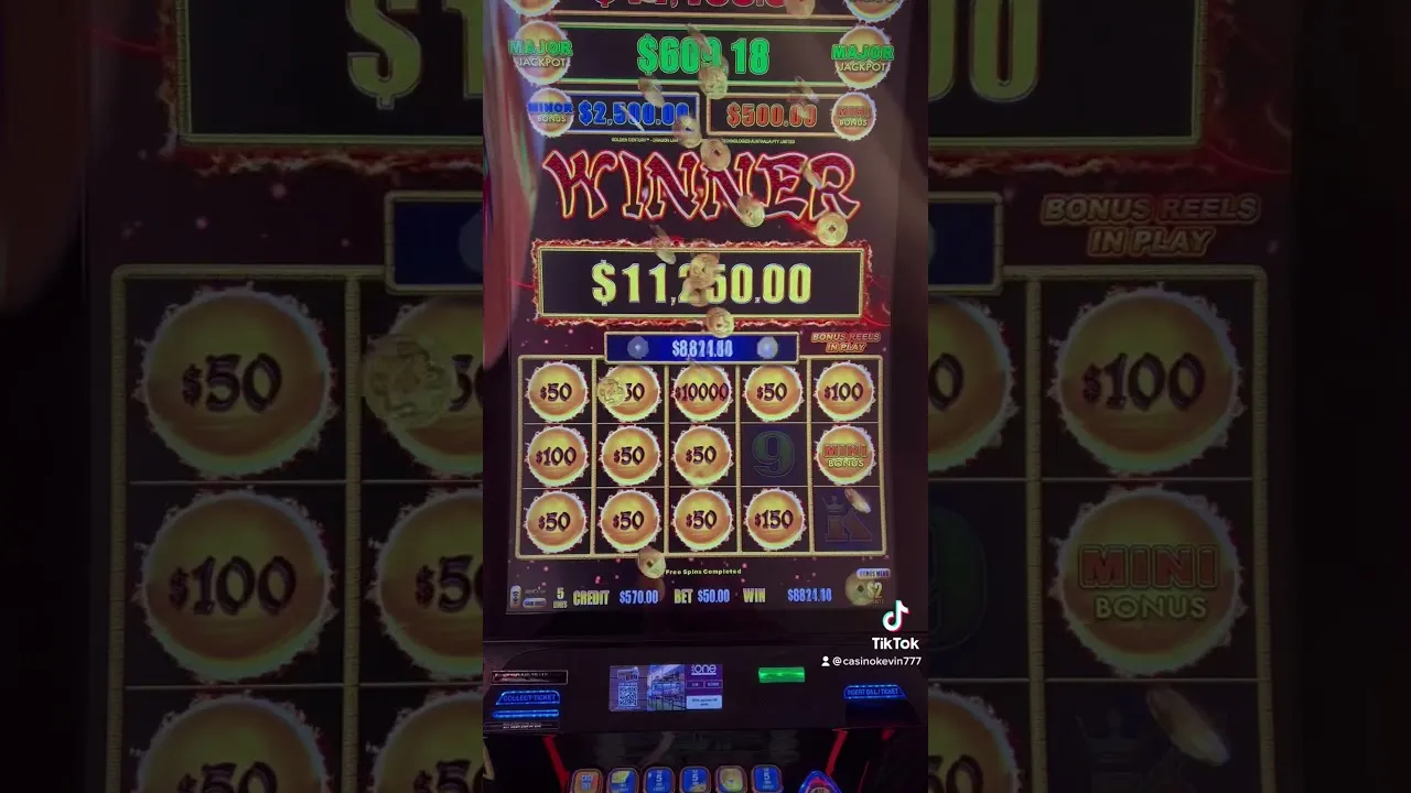 Dragon Link Big Jackpot: 225x Bet Multiplier Win