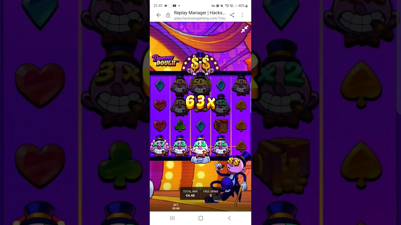 Donny Dough Bonus Round Win: Multiplier Surge