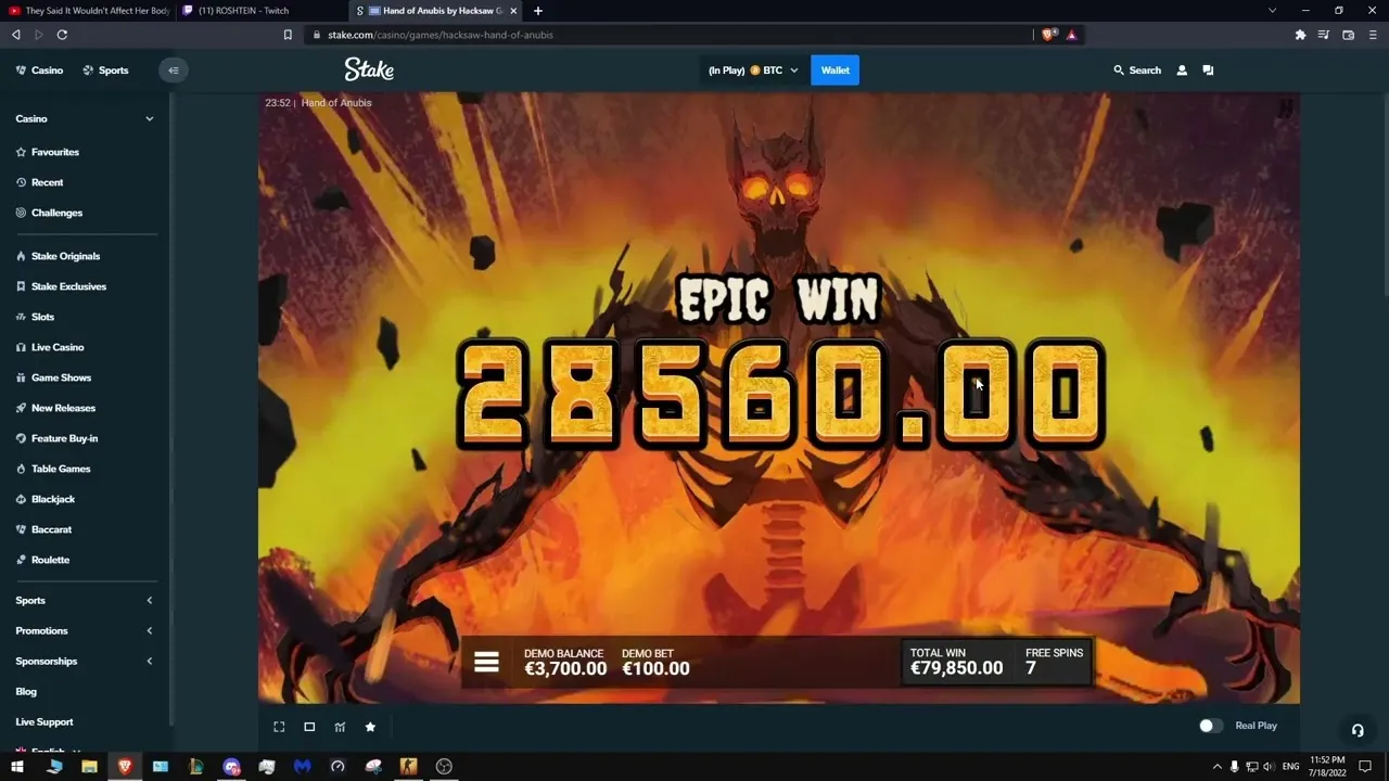 Hand of Anubis MAX WIN on Stake - Bonus Buy Bonanza!