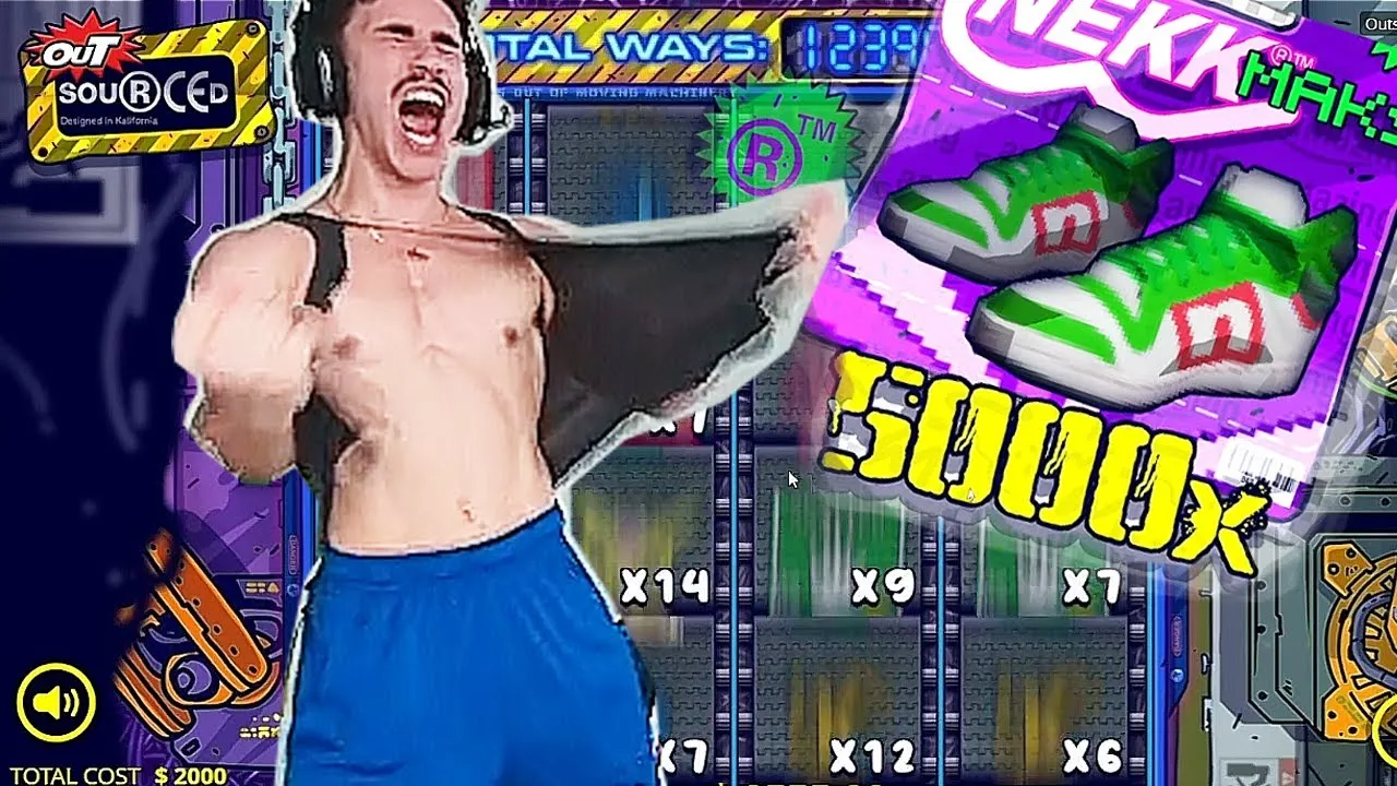 Outsourced 5000x bonus buy, Sweatershop Spins
