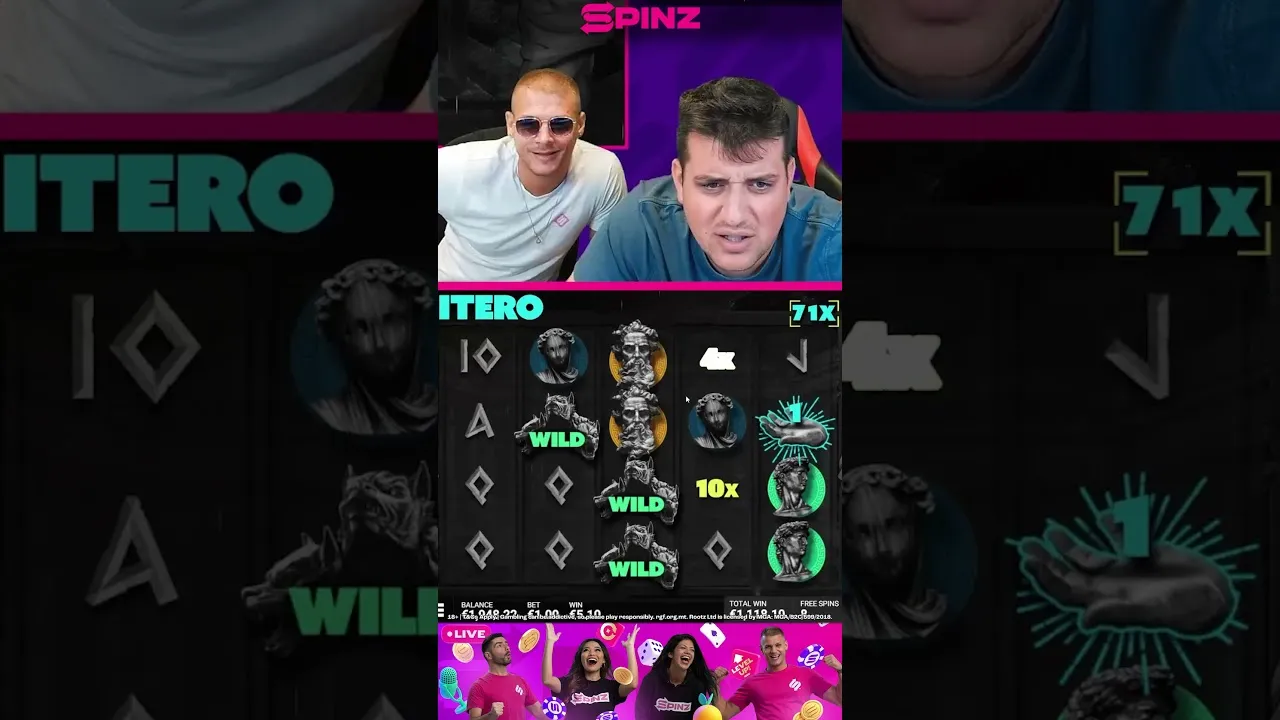 Itero 2197x Big Win, a Free Spins Bonus Round