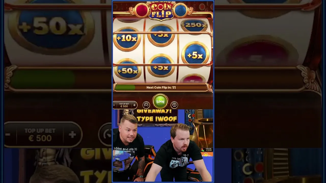Crazy Coin Flip 365x Big Win: Red Side Lands