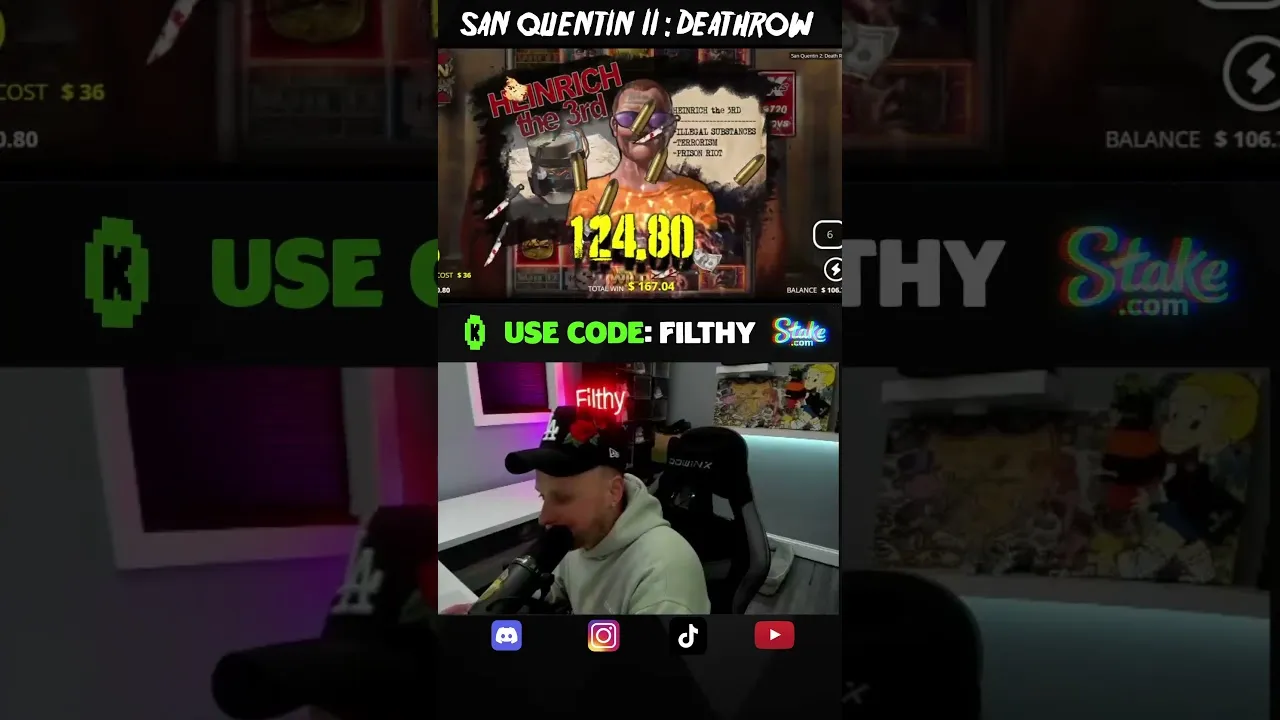 San Quentin xWays: Massive Bonus Win on Stake Casino!