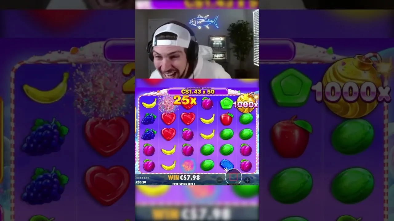 Sweet Bonanza 1000: $1500 Win From a Tiny $0.20 Bet!