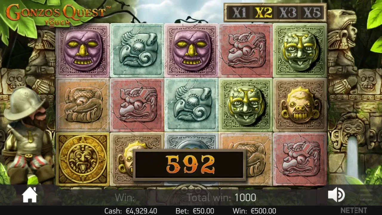Gonzo's Quest: Big Win on Free Falls by NetEnt (Eldorado!)