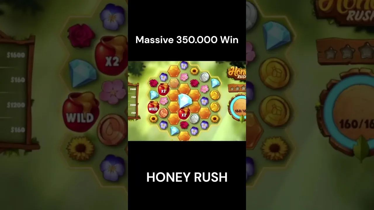 Honey Rush: $356K MEGA Win on Play'n GO Slot! xQc Stream!