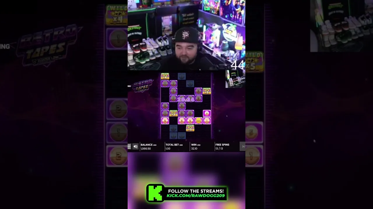 Retro Tapes: Streamer Hits 10,000x MAX WIN (Push Gaming)
