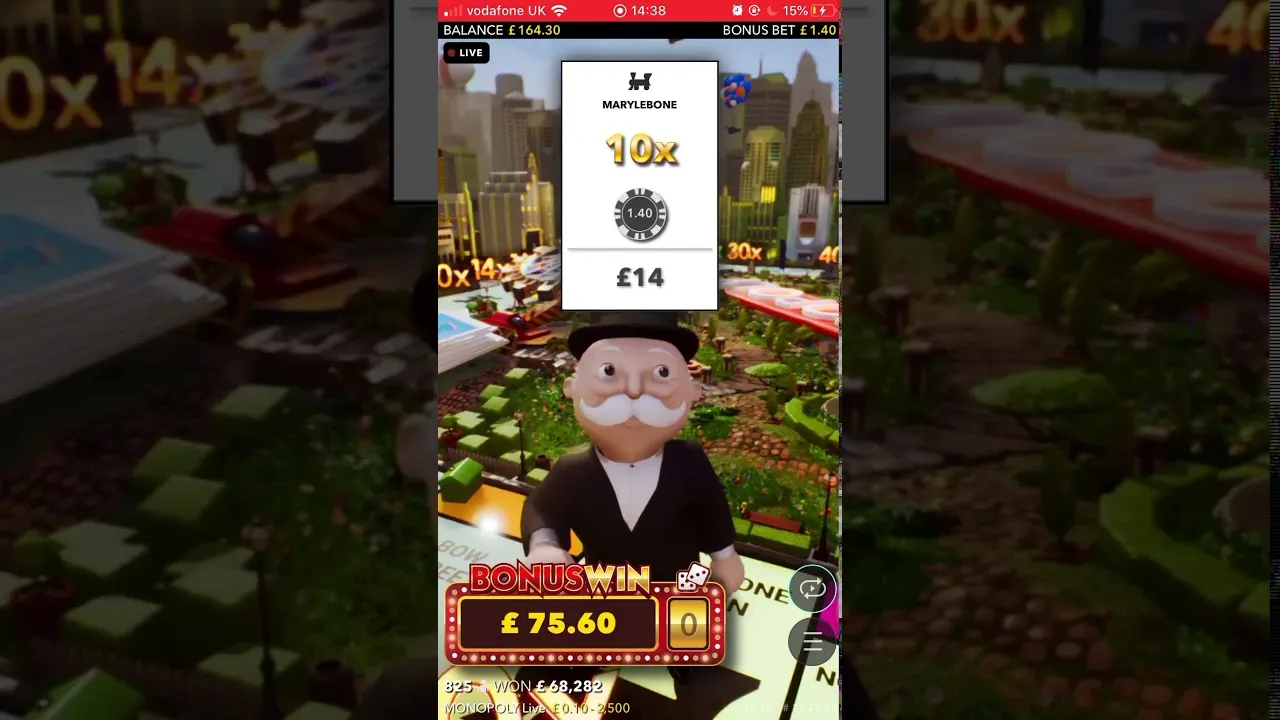 Monopoly Live Bonus Win! 54x Multiplier by Evolution Gaming