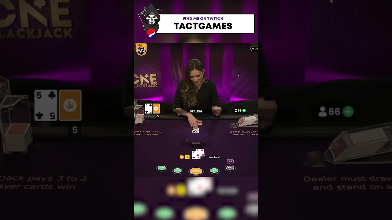 TACTGAMES Live Blackjack Big Win: Side Bet Success