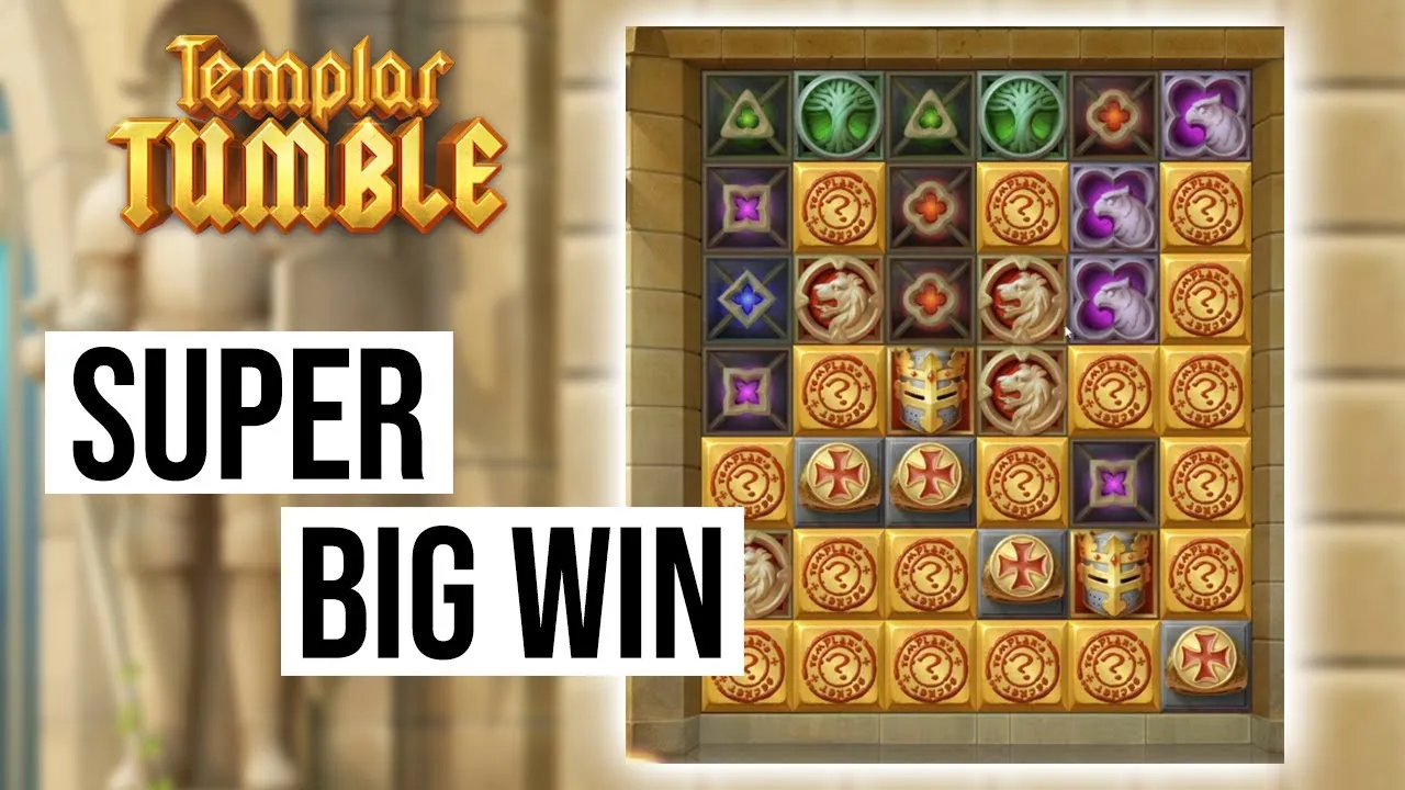 Templar Tumble 506x Free Spins: Stone Block Clear