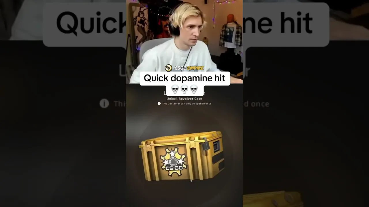 CS GO Case Opening: xQc reacts to in-game gamble