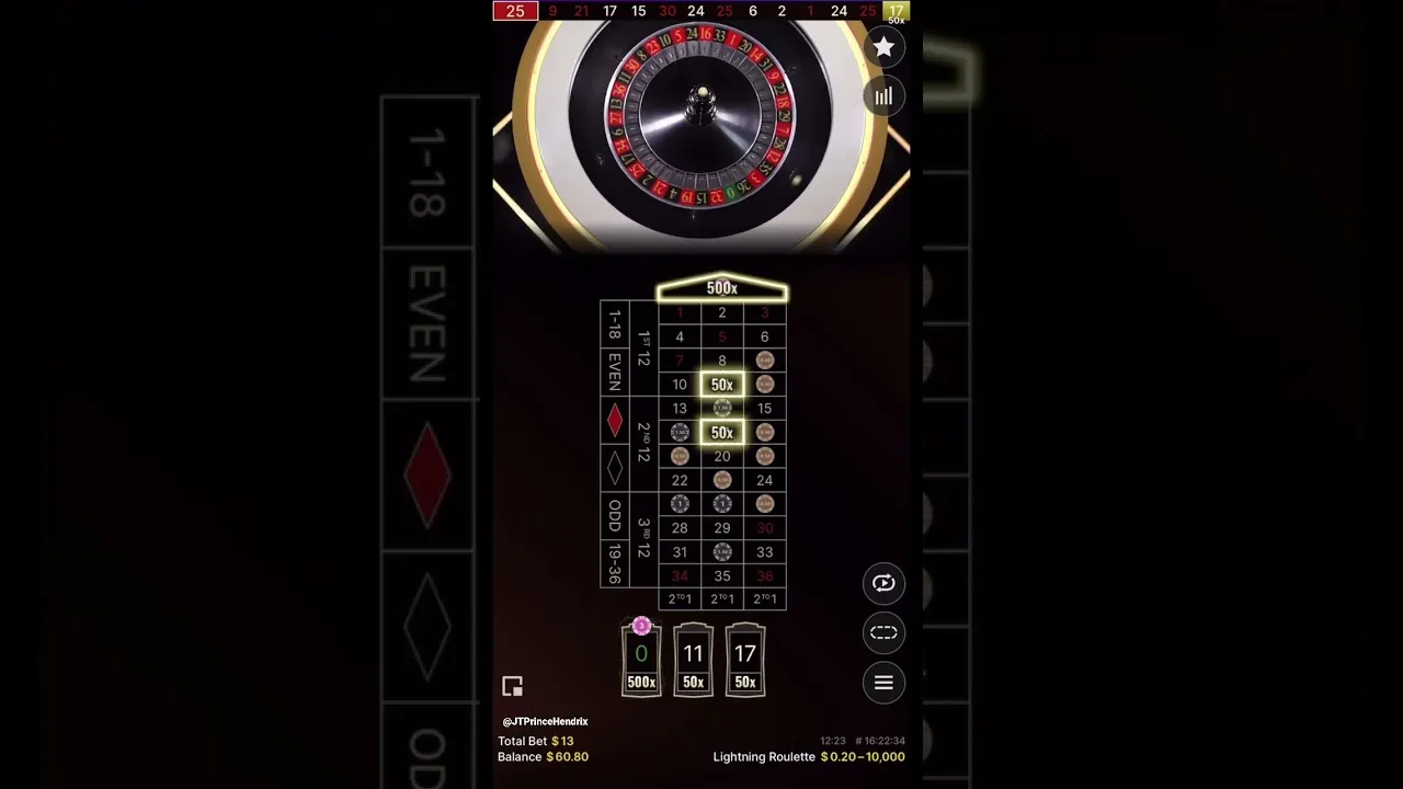 Lightning Roulette: Electrifying 500x Win on Live Casino!