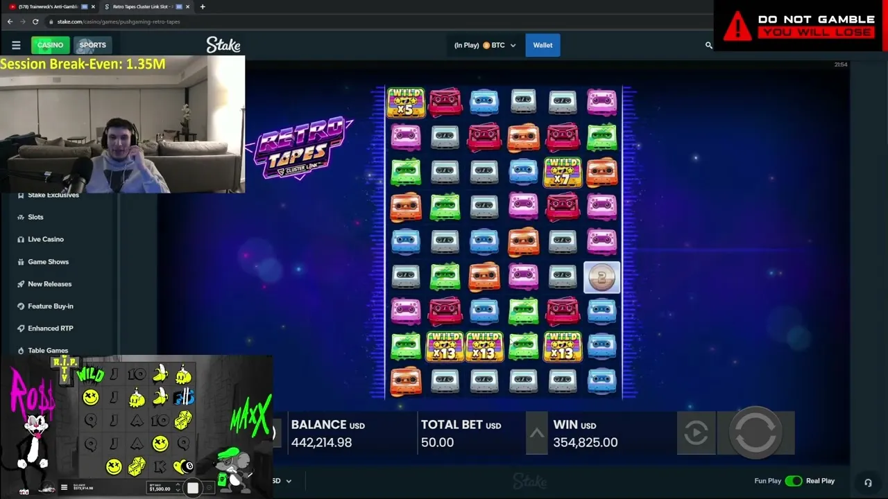 Retro Tapes: Push Gaming Slot Pays Out 10000x MAX WIN!
