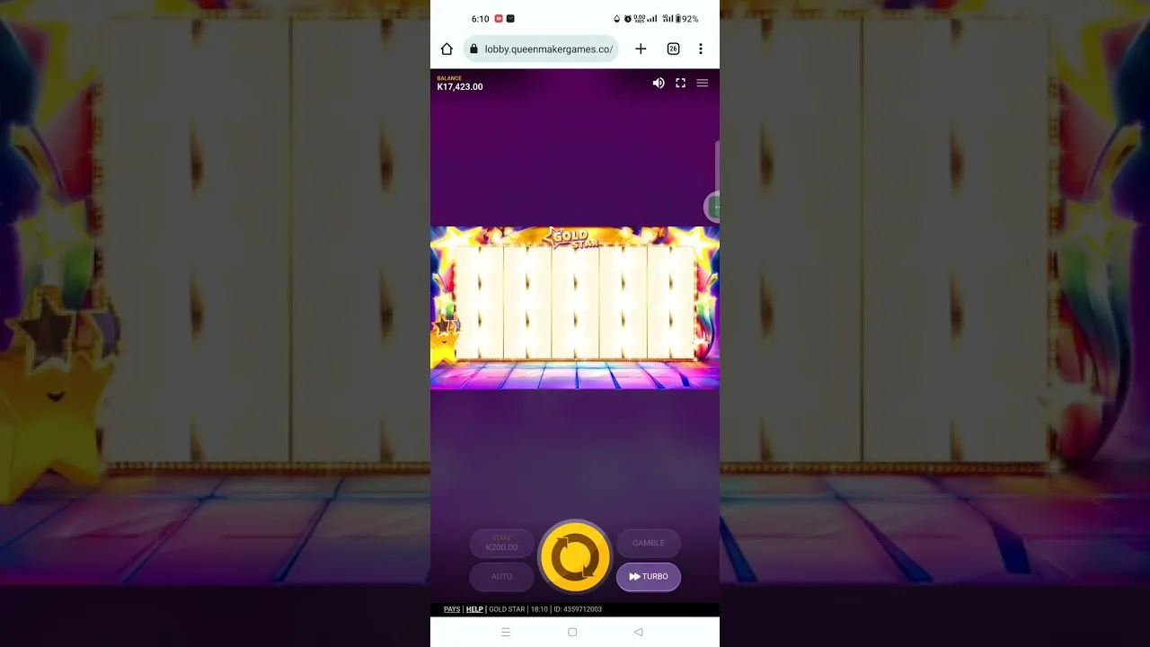 Gold Star 40x Big Win: Full Screen Mystery Symbols