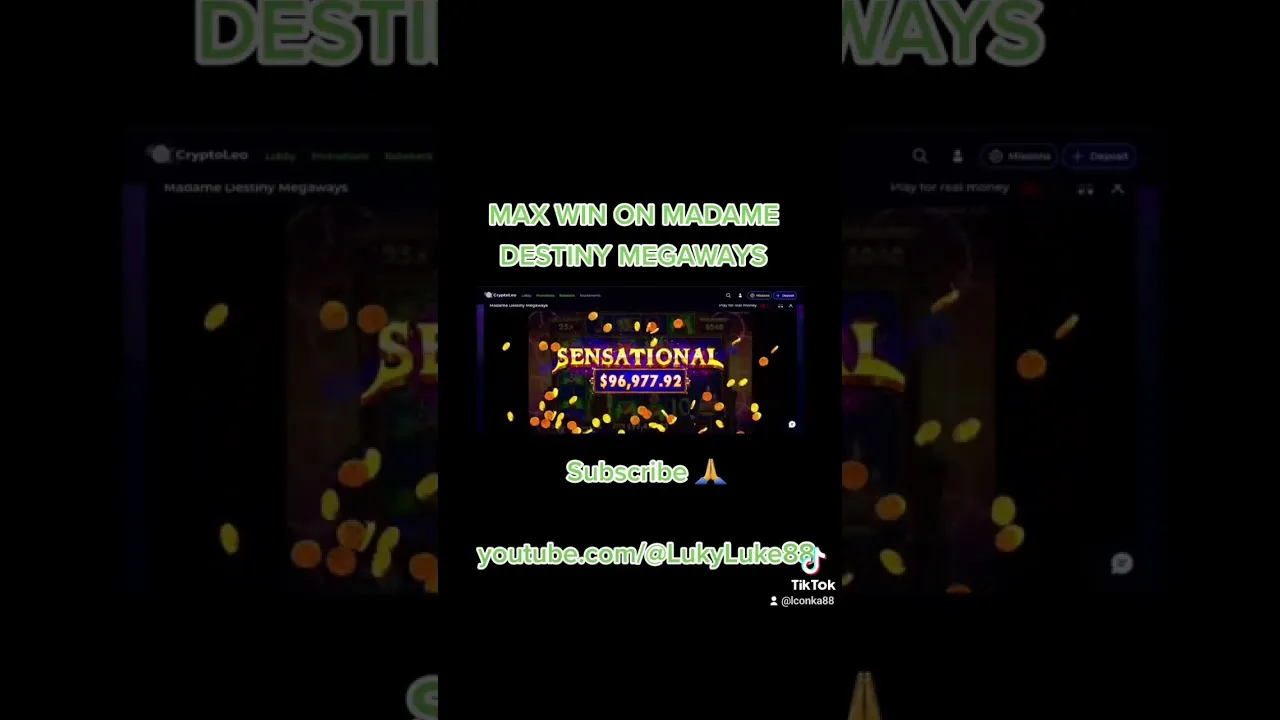 Madame Destiny Megaways: Pragmatic 5000x MEGA Win!
