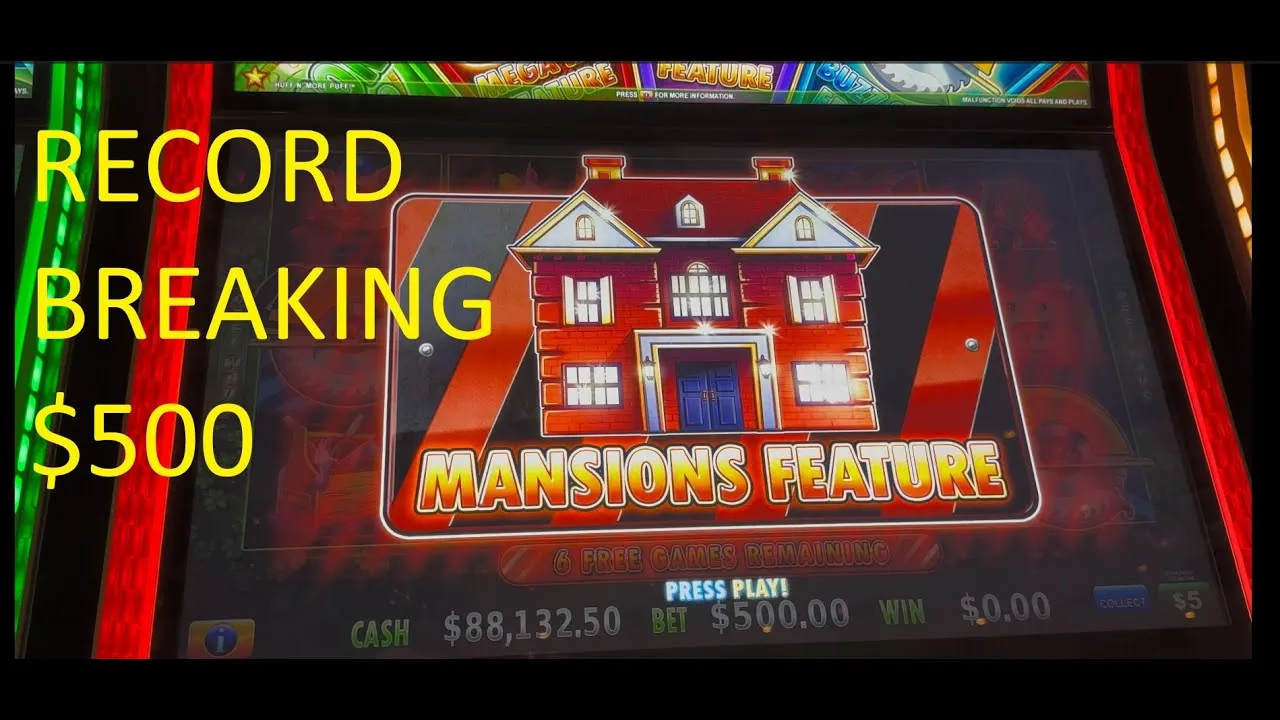 Three Little Pigs Major Jackpot: Full Screen Houses