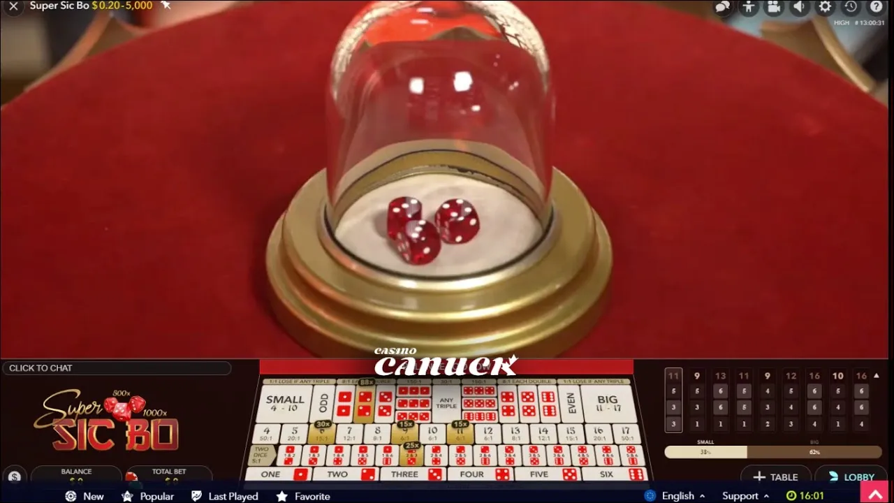 Super Sic Bo Dice Casino: 2, 3, 4 Dice Roll