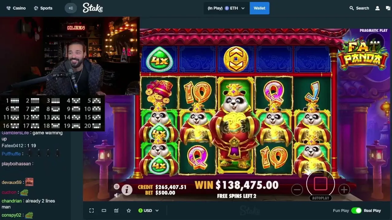 Fat Panda Big Free Spins, 3354x Multiplier Recorded