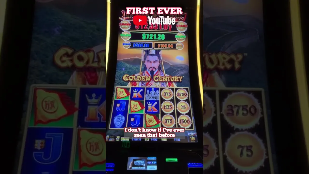 Golden Century Bonus Handpay: 159x Multiplier Round