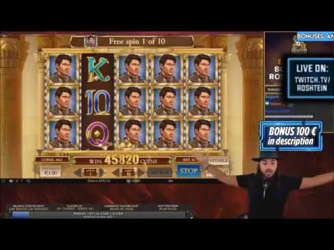 Roshtein's HUGE Book of Dead Win on Play'n GO Casino!