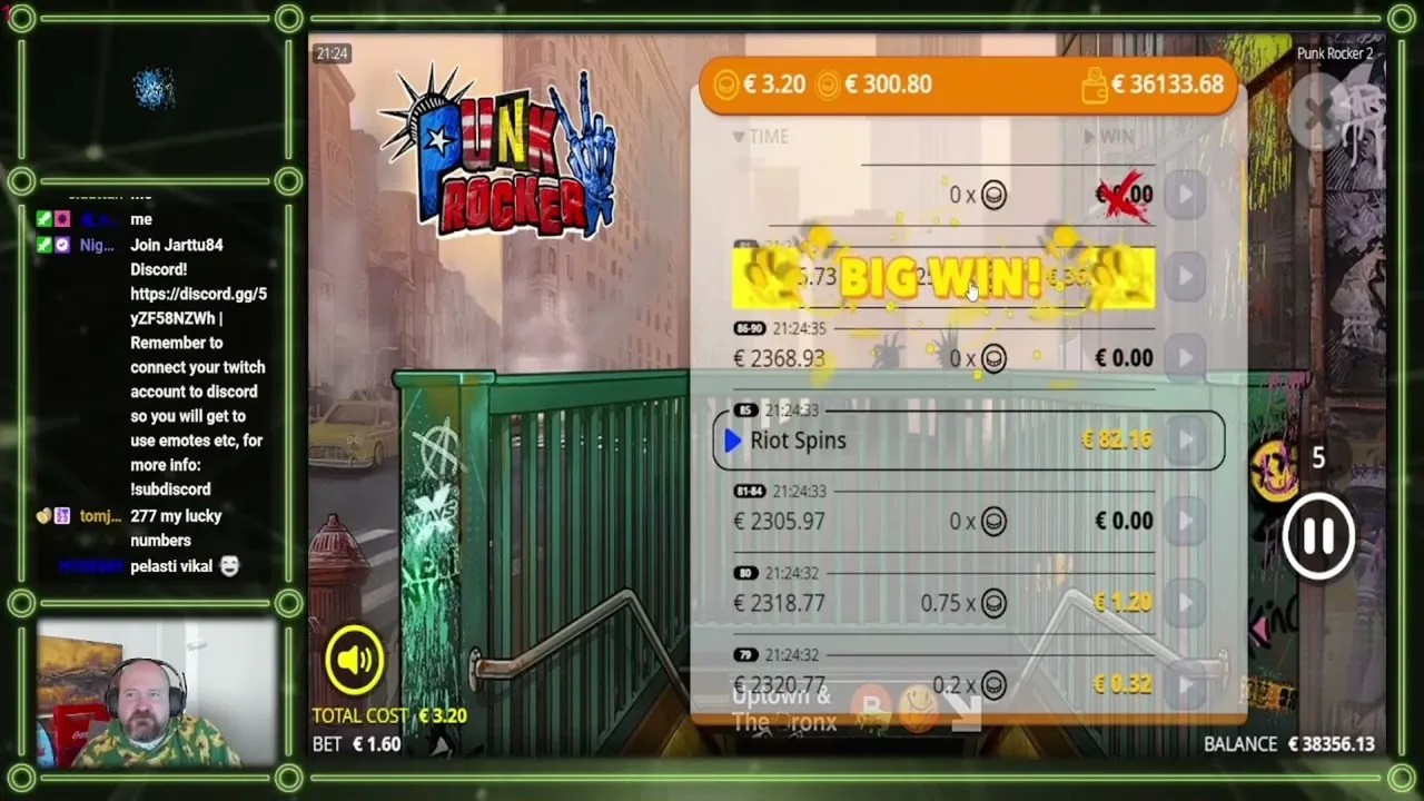 Punk Rocker 2: 22500x Insane Win During Free Spins!