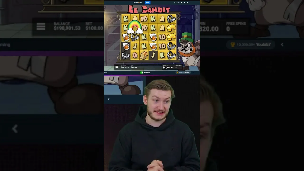 Le Bandit 2948x Free Spins Big Win 0.10 Bet