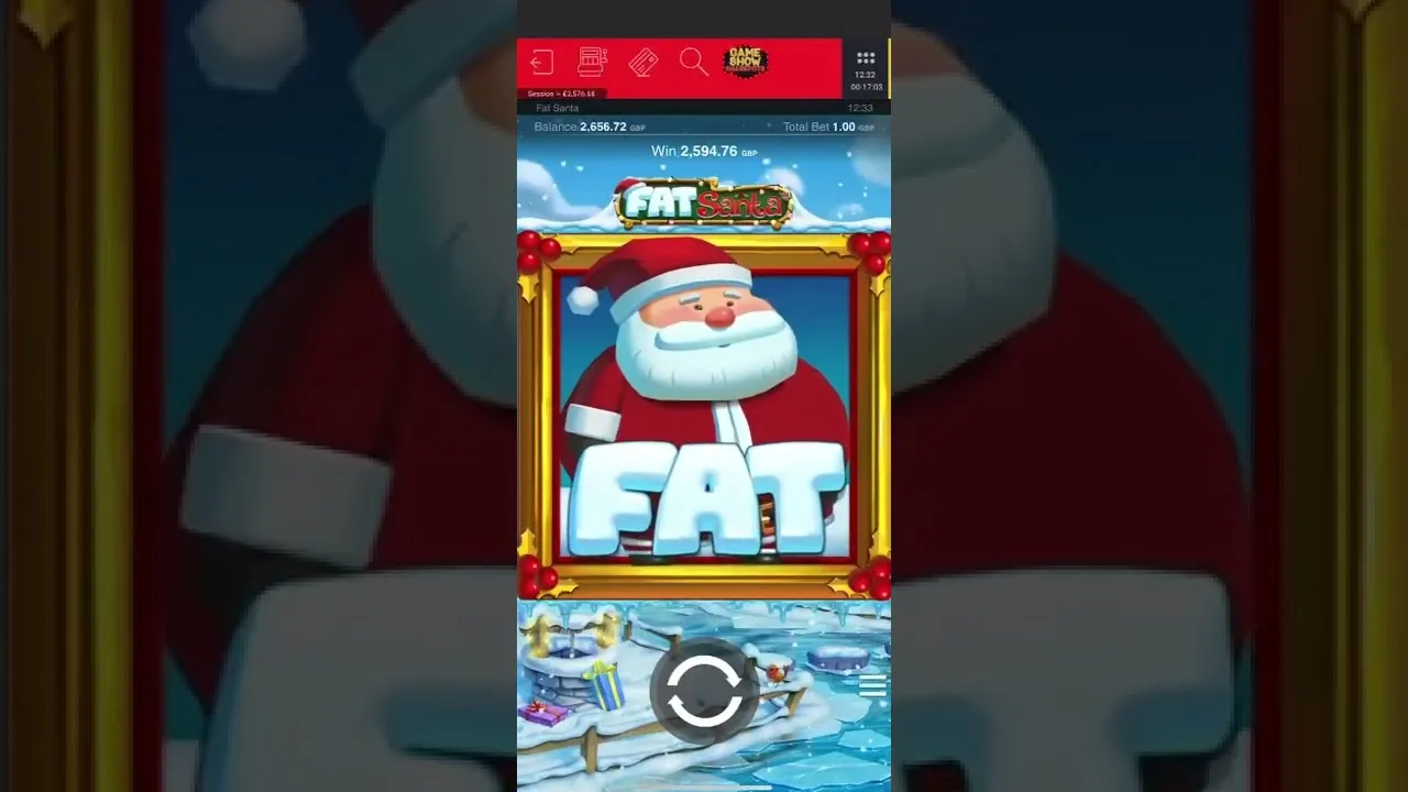 Fat Santa Big Win Free Spins: 540x Multiplier!