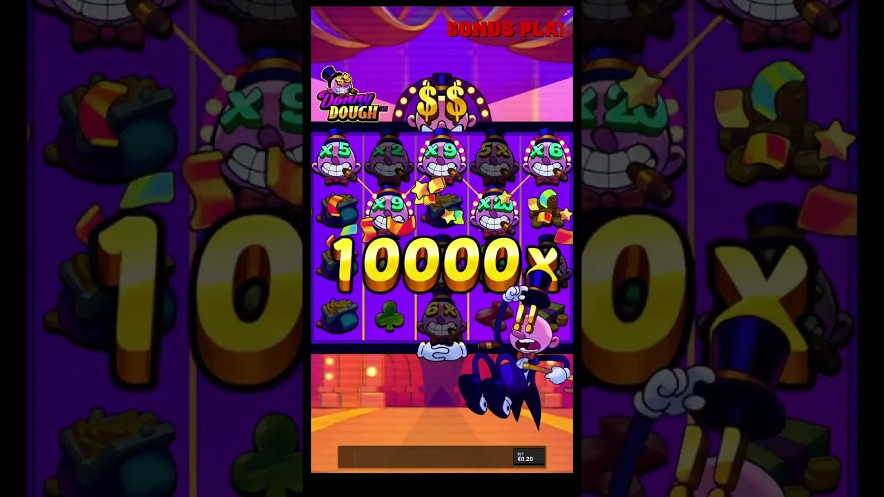 Donny Dough 10000x Big Win, Bonus Round Detail