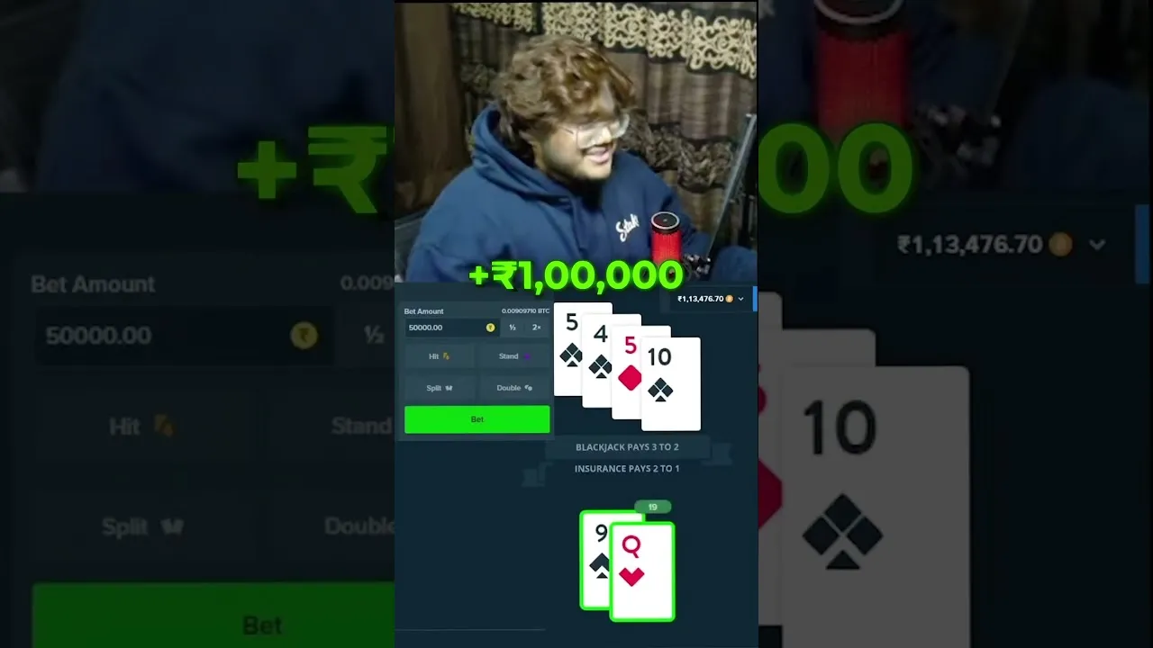Accidental $50,000 Blackjack Bet Leads to HUGE Win!
