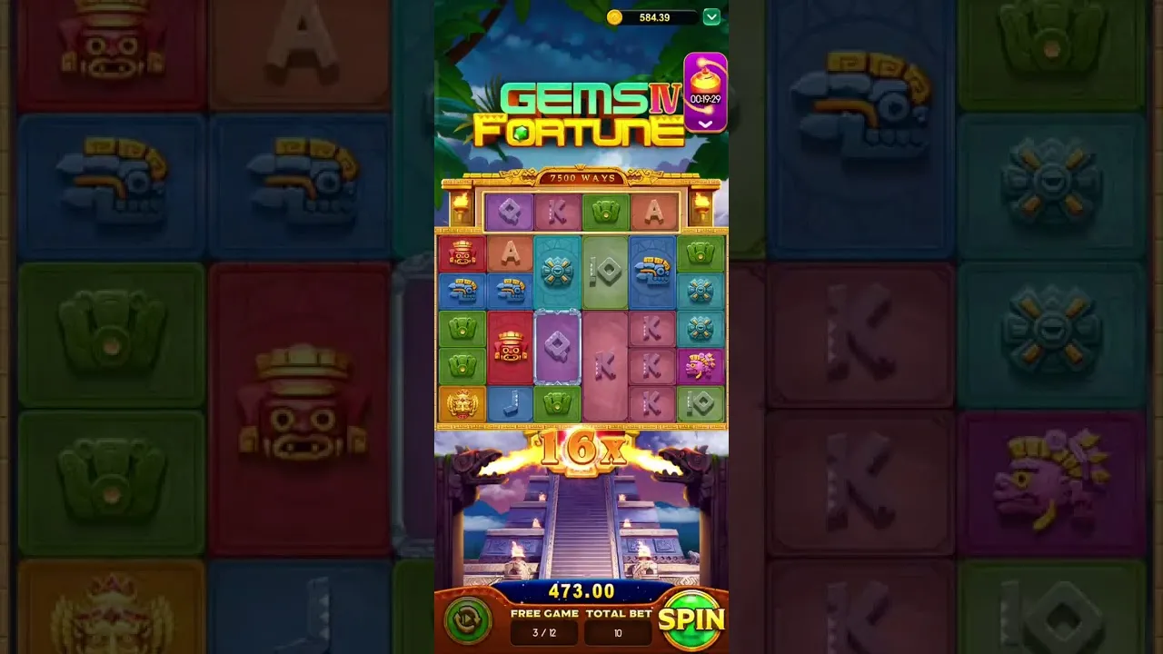 Gems IV Fortune 24x Multiplier: Free Game Payout