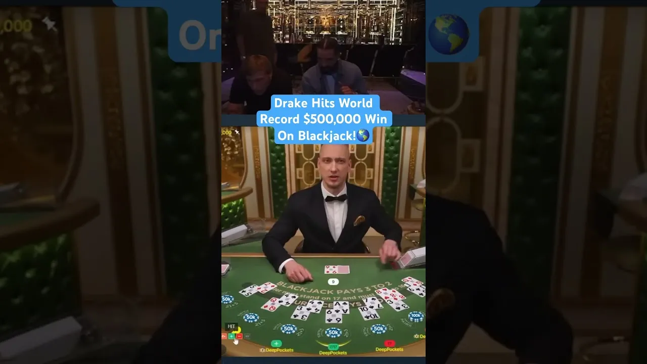 Drake's $500,000 Blackjack Win at Stake Casino: High Stakes!