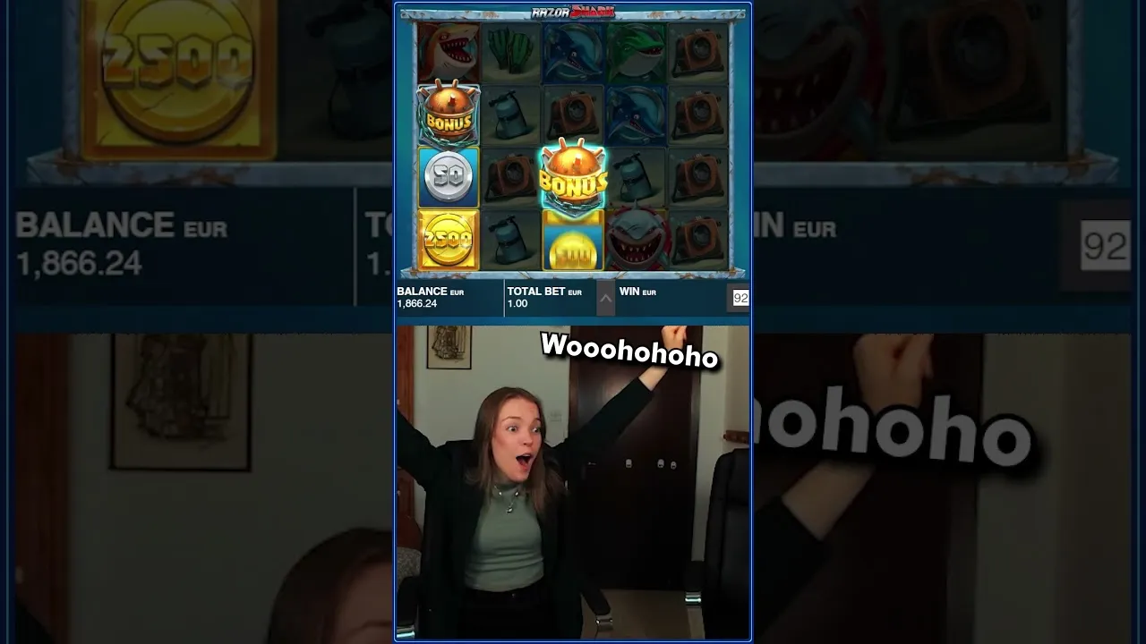 Razor Shark: Insane 2555x Win on Push Gaming Slot!