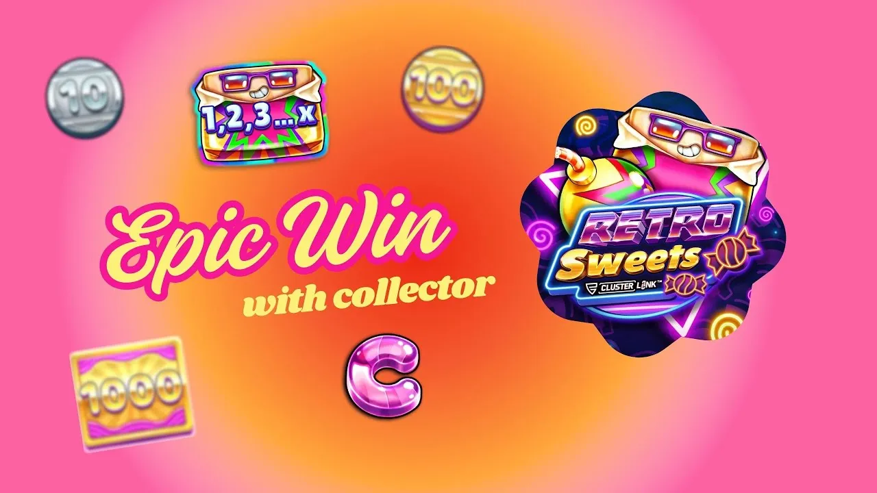 Romy Retro Sweets Free Spins: 11,368 Win Clip