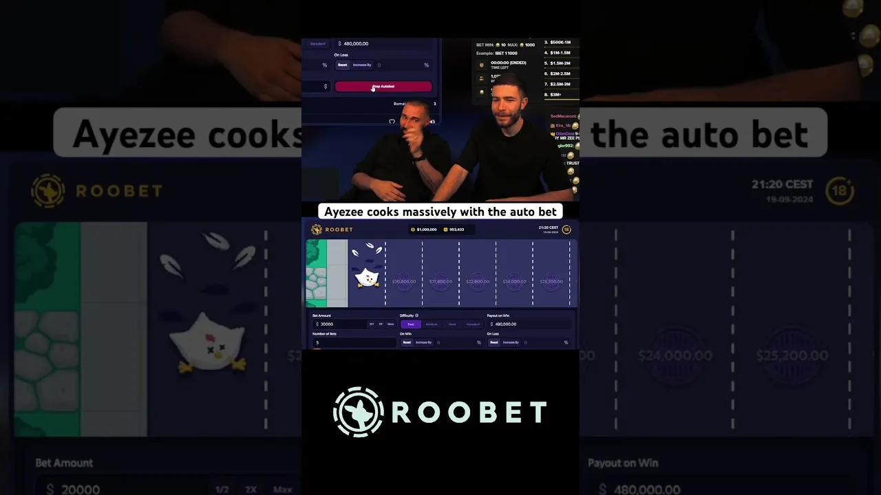 Roobet Crash Big Win: 24x Multiplier on Sensor Casino!
