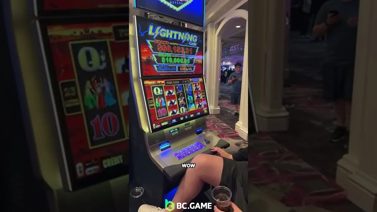 Lightning Cash: Electrifying Slot Machine Win Video!