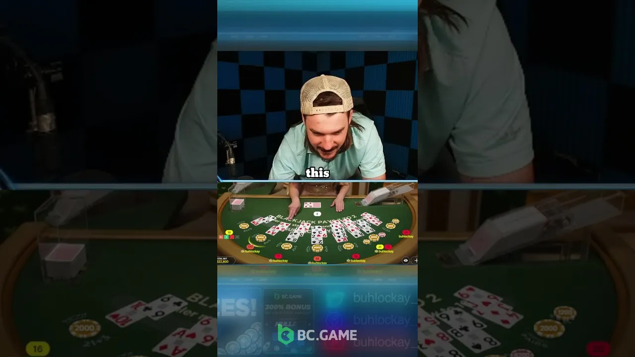 Buhlockay Blackjack Double Down for a 50,000 Win