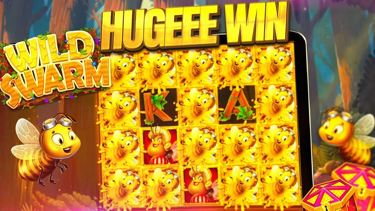Wild Swarm: Push Gaming Bonus Round Epic Slot Win!