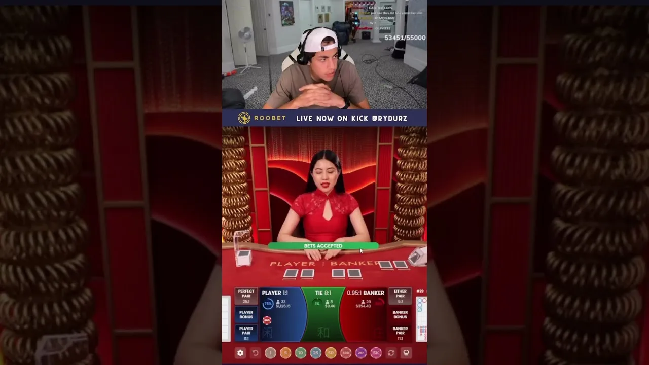 Baccarat Live Loss on Roobet: A Tense Casino Session