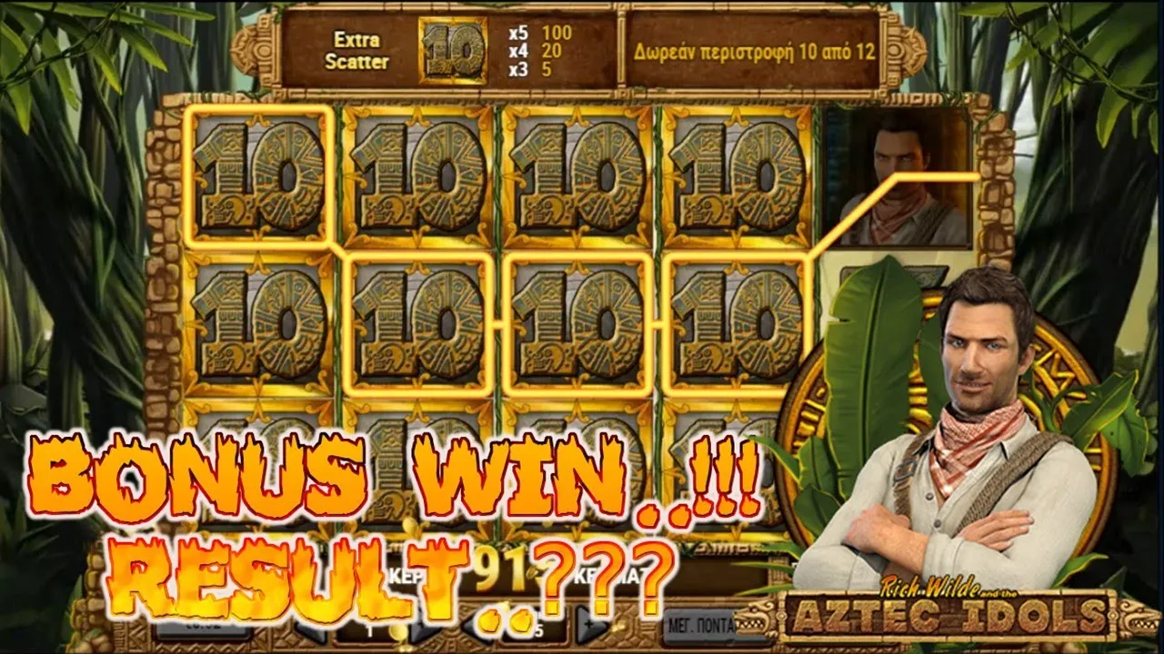Aztec Idols Free Spins Win: 49.5x Multiplier