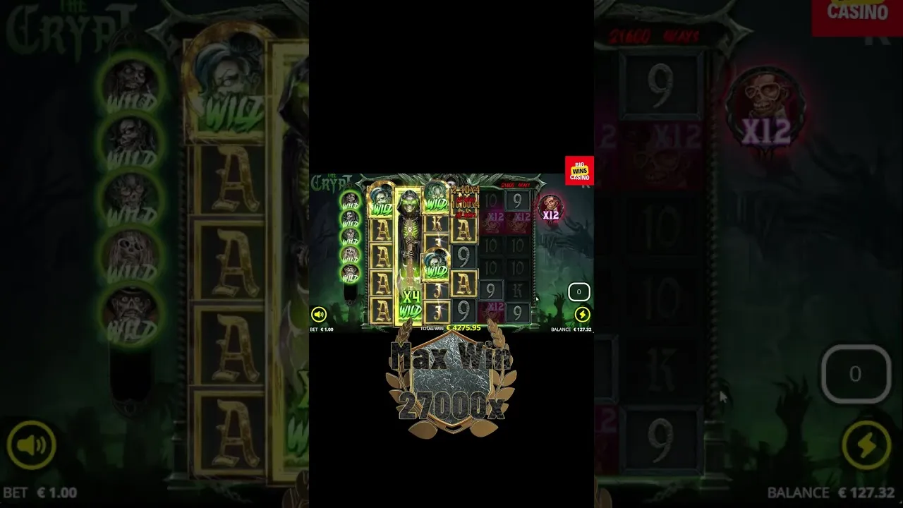 The Crypt: INSANE 27000x Win on Nolimit City Slot!